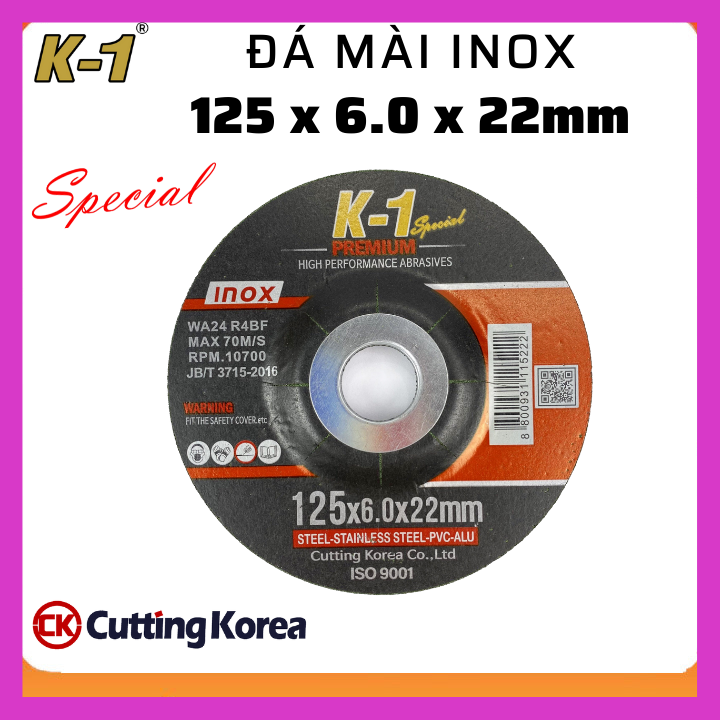 Đá mài inox 125mm thương hiệu k1