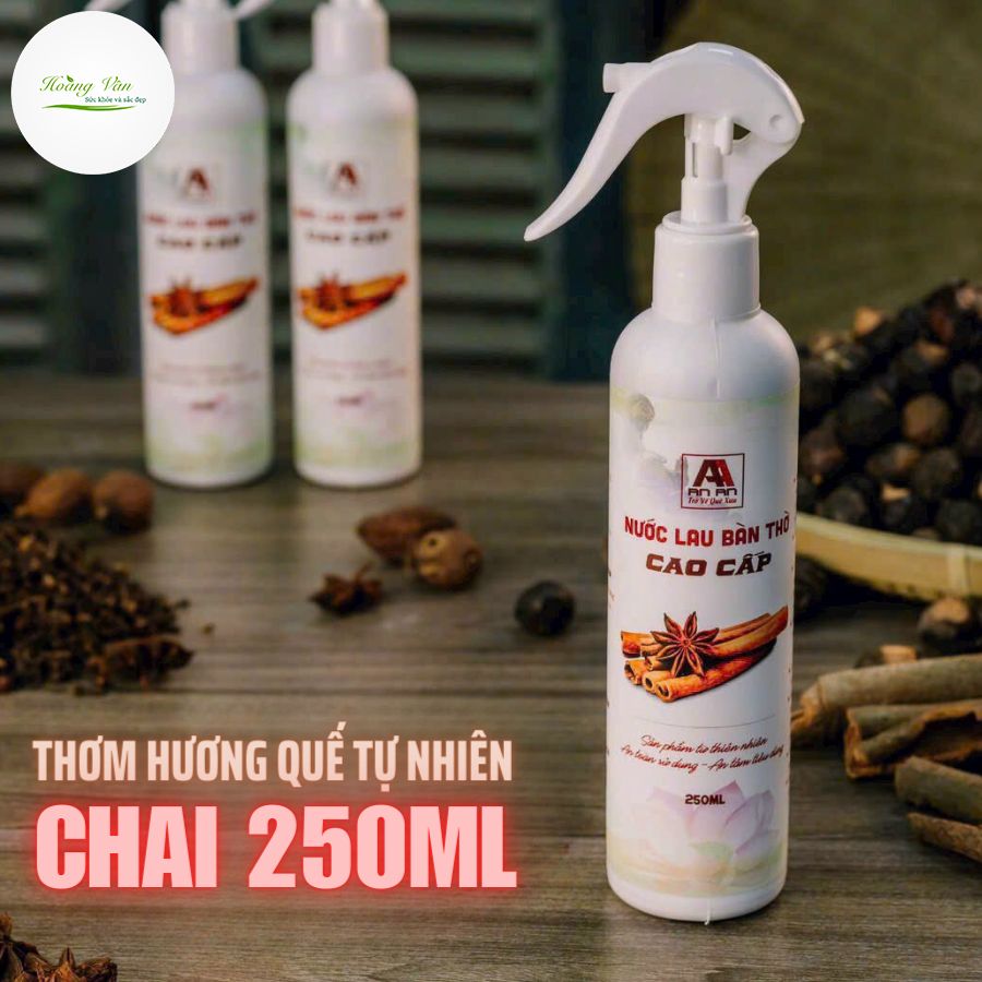 Nước lau bàn thờ cao cấp hương Quế An An - Chai 250ml