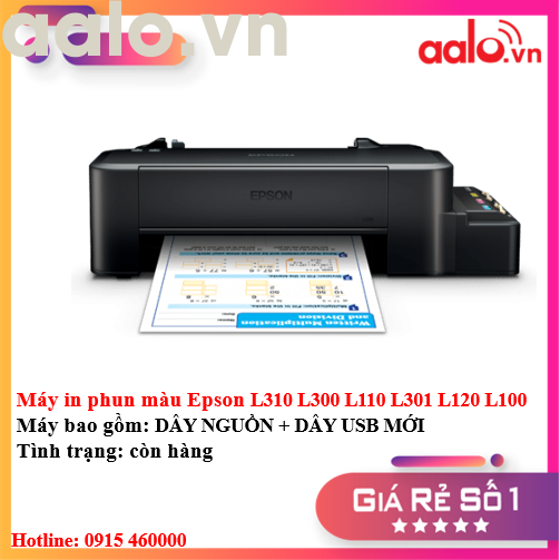 Máy in phun màu ep.son l310 l300 l110 l301 l120 l100 - aalo.vn
