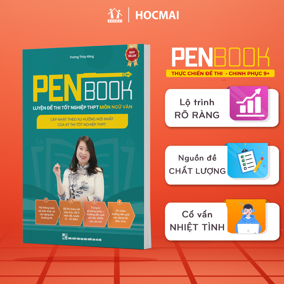 Sách penbook văn – luyện đề thi tốt nghiệp thpt lớp 12 & luyện đề thi đại học mới nhất 2024 môn ngữ văn dành cho 2k6