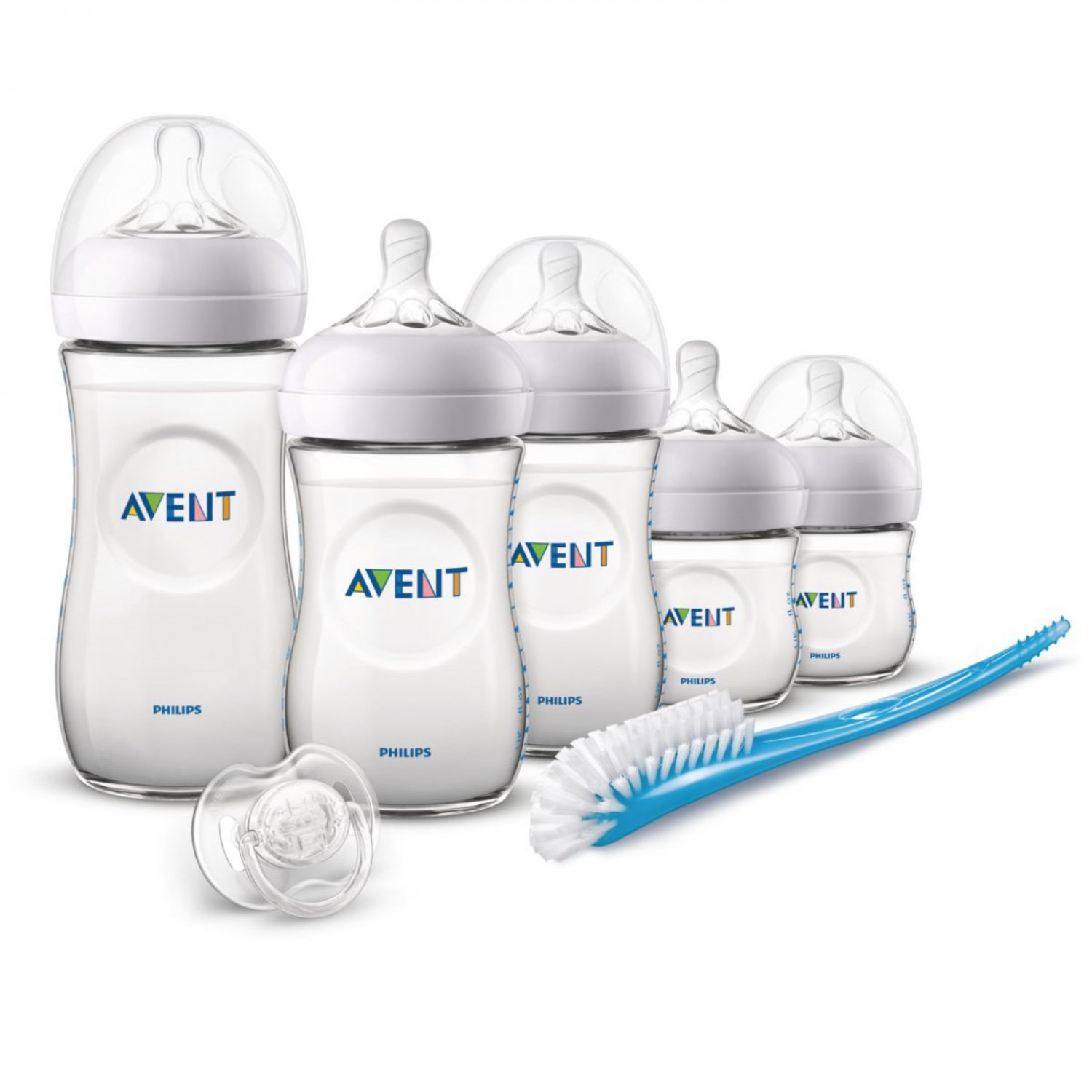 Set 5 bình sữa avent natural 125ml, 260ml