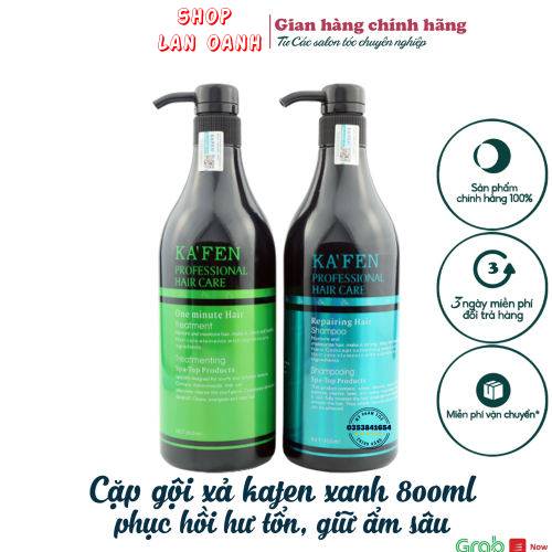 Dầu gội xả hoàn hình kafen xanh 800ml Đức