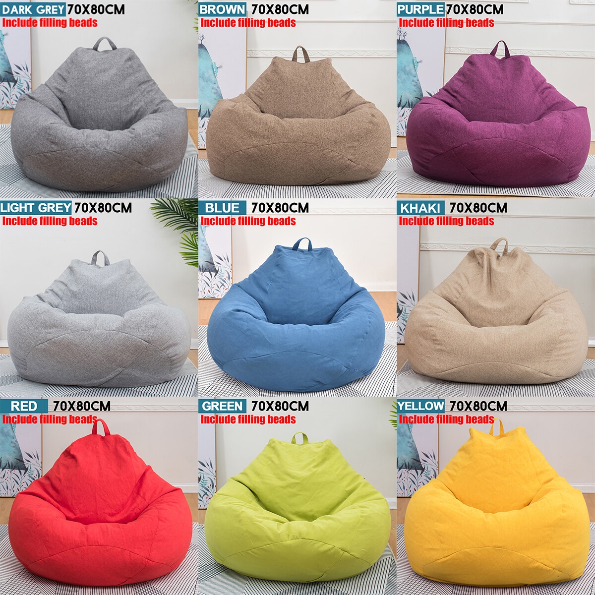 Ghế Lười Cho Trẻ Em Ghế Sô Pha Ghế Sofa Hạt Nhựa EPS Nhồi Vào Trong Nhà