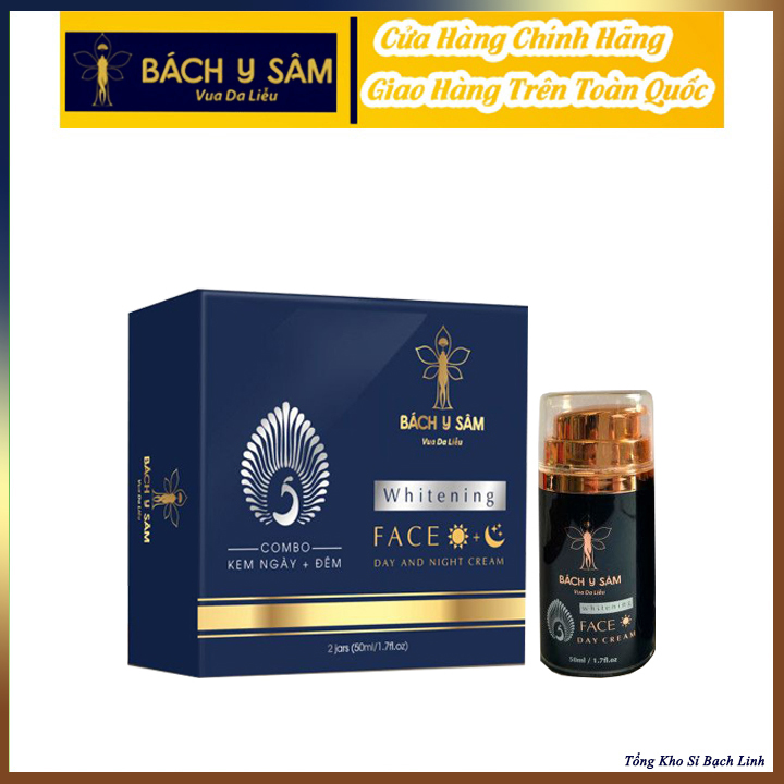 Kem Đêm Bách Y Sâm TRẮNG SÁNG DA MỜ NÁM 50ml (Kem Dưỡng Đêm Bạch Linh)