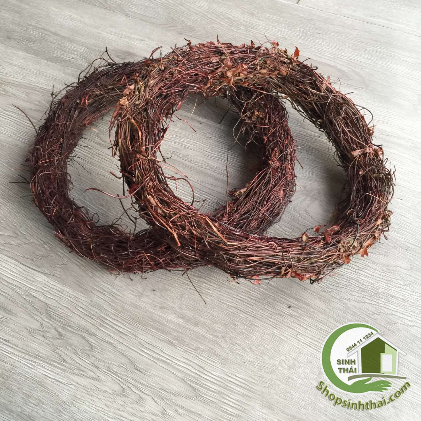 [HCM]Vòng cây khô - vòng tròn tổ chim - vòng dây rừng màu nâu đen đường kính 30cm [ Tổng kho ]