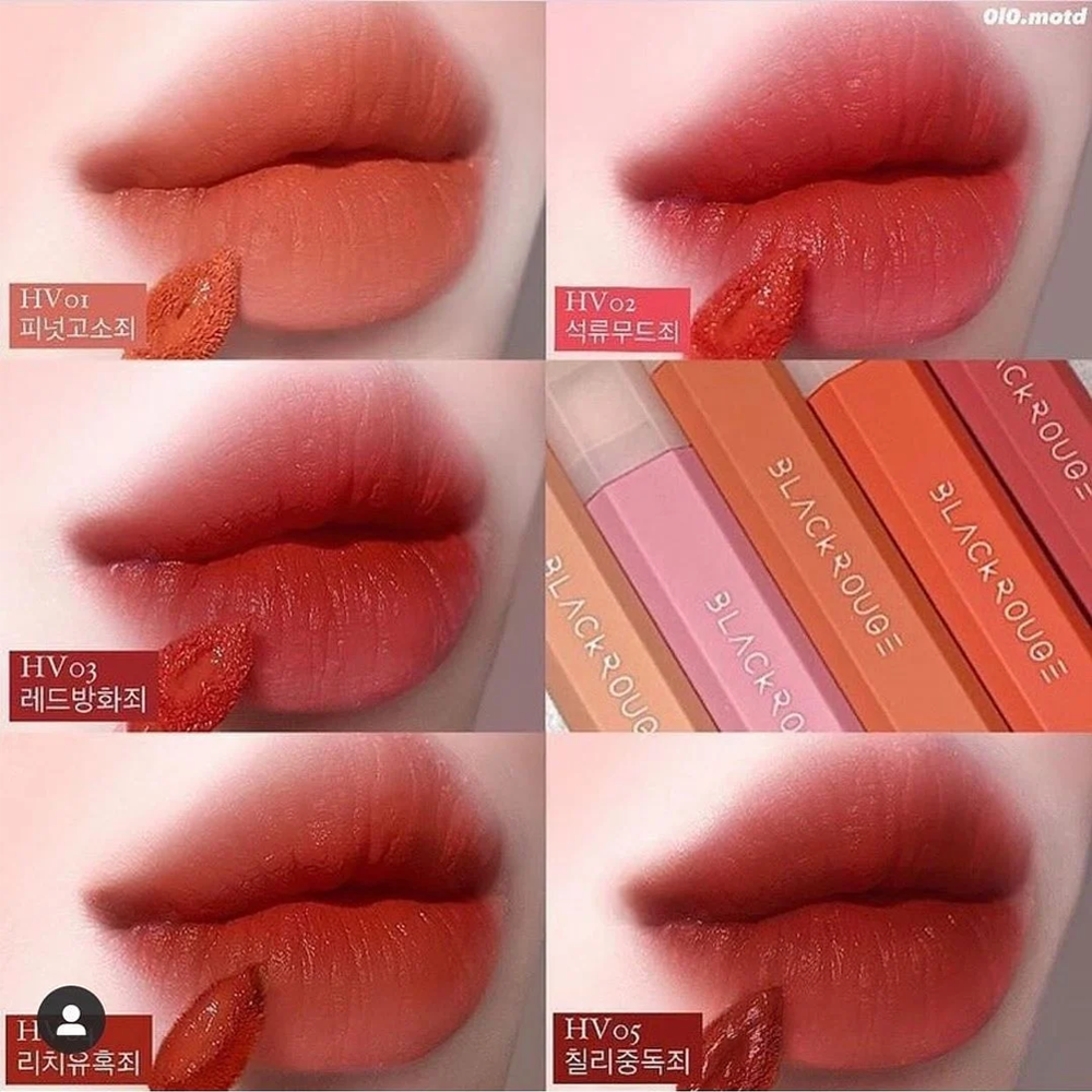 Son kem lì mịn black rouge half n half water velvet