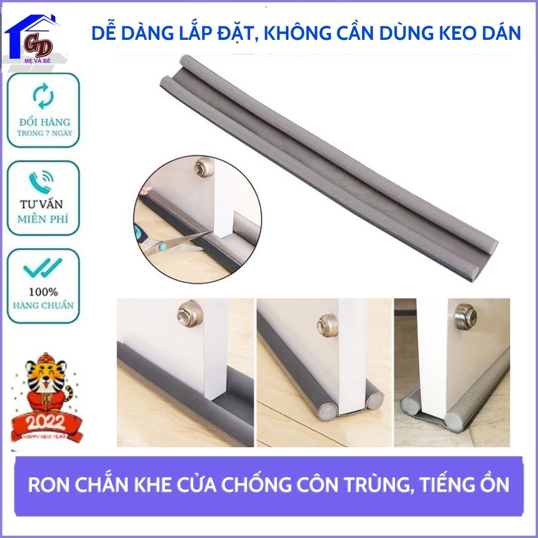 Ron Chắn Khe Cửa, Đệm Chặn Khe Cửa Chống Côn Trùng, Tiếng Ồn, Ánh Sáng, Gió Lùa, Gió Điều Hòa, Bụi Bẩn Siêu Tiện Dụng - Thanh Chắn Cửa Bảo Vệ Gia Đình Bạn