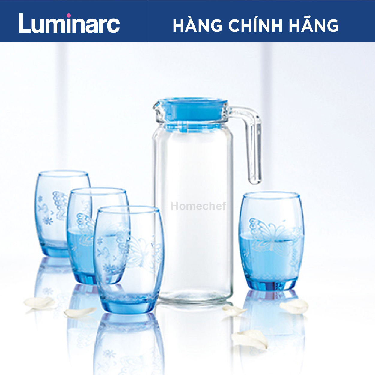 Bộ bình cốc thủy tinh Luminarc - Rotterdam 5 chi tiết - L3045