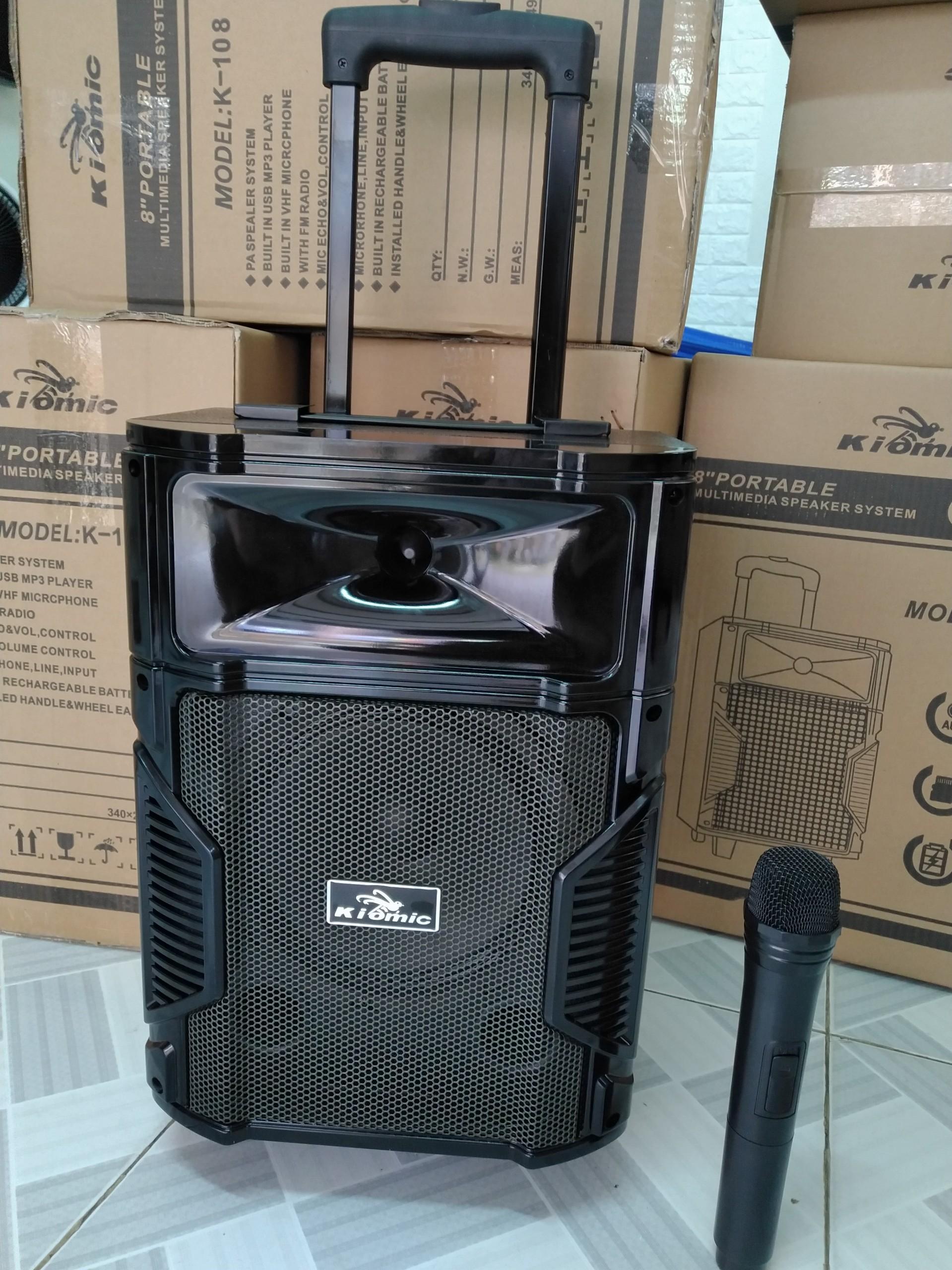 Loa kéo kiomic k108 mới nhất 2019 tặng mic không dây hay