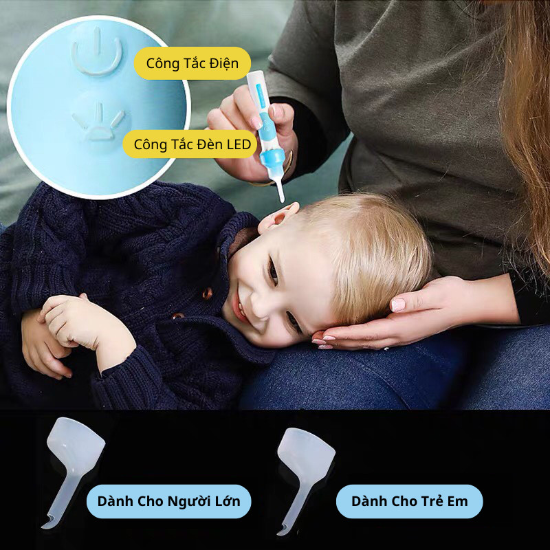 Dụng cụ lấy ráy tai bộ lấy ráy tai có đèn đa năng tiện dụng asaki