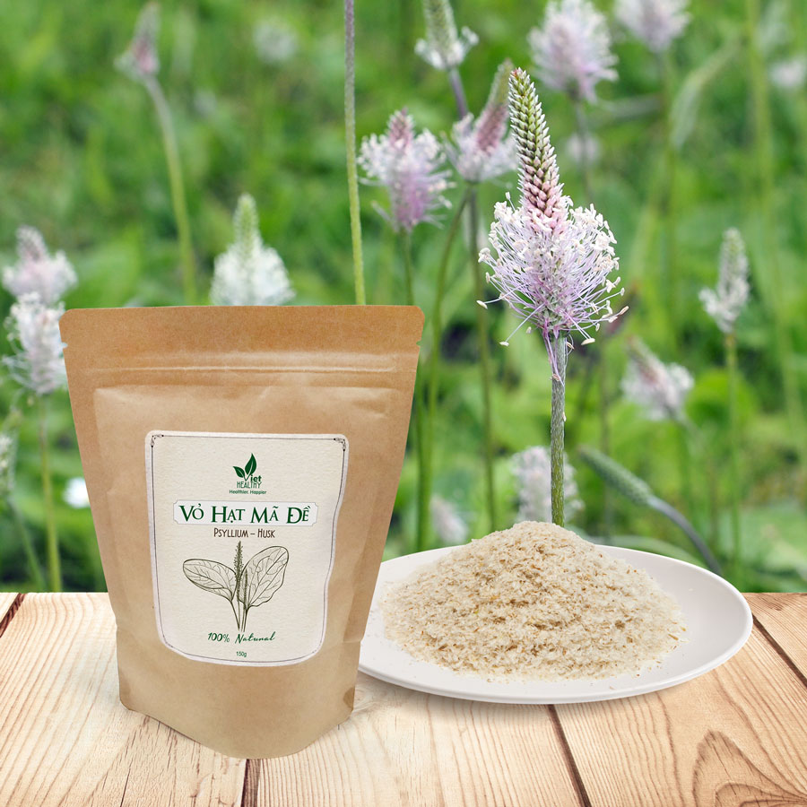 Vỏ hạt mã đề Viet Healthy 150g, giàu chất xơ chất lượng cao, hỗ trợ thải độc