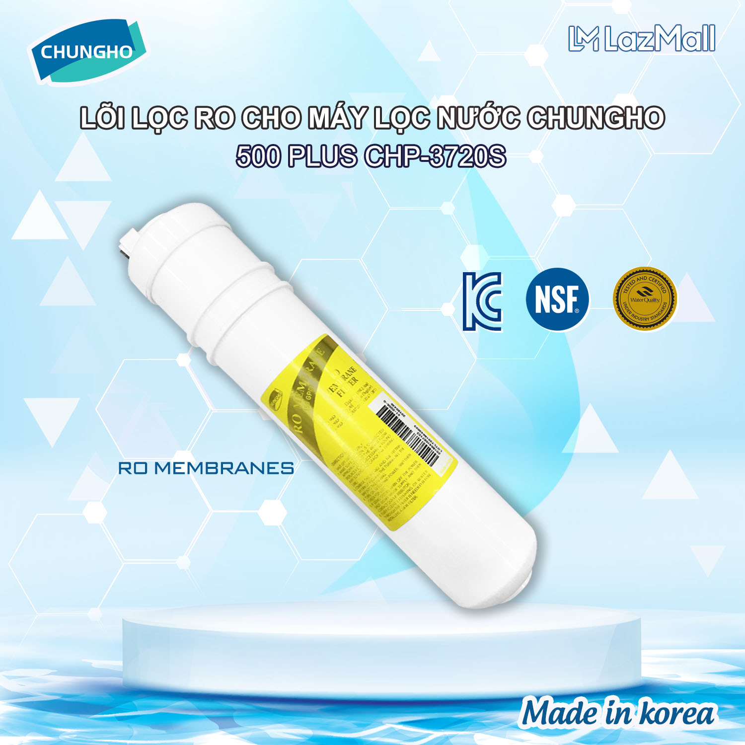 Lõi lọc ro cho máy lọc nước chungho chp-3720s