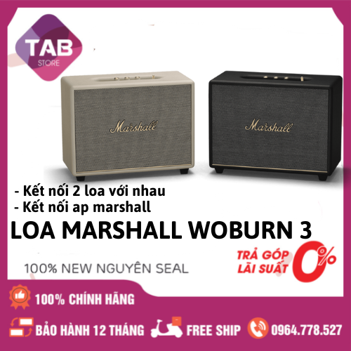Loa Marshall Woburn 3 New Chính Hãng - Bảo Hành 12 Tháng