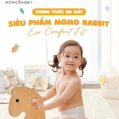 Bỉm quần ban ngày Eco Comfort Fit Momo Rabbit Premium Baby L28 XL22 XXL18