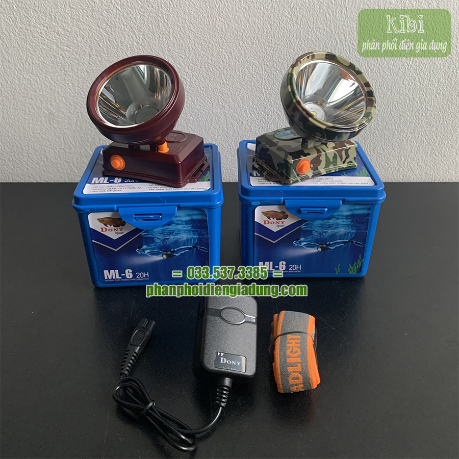 Đèn pin đeo đầu, đèn pin đội đầu ml6 dony