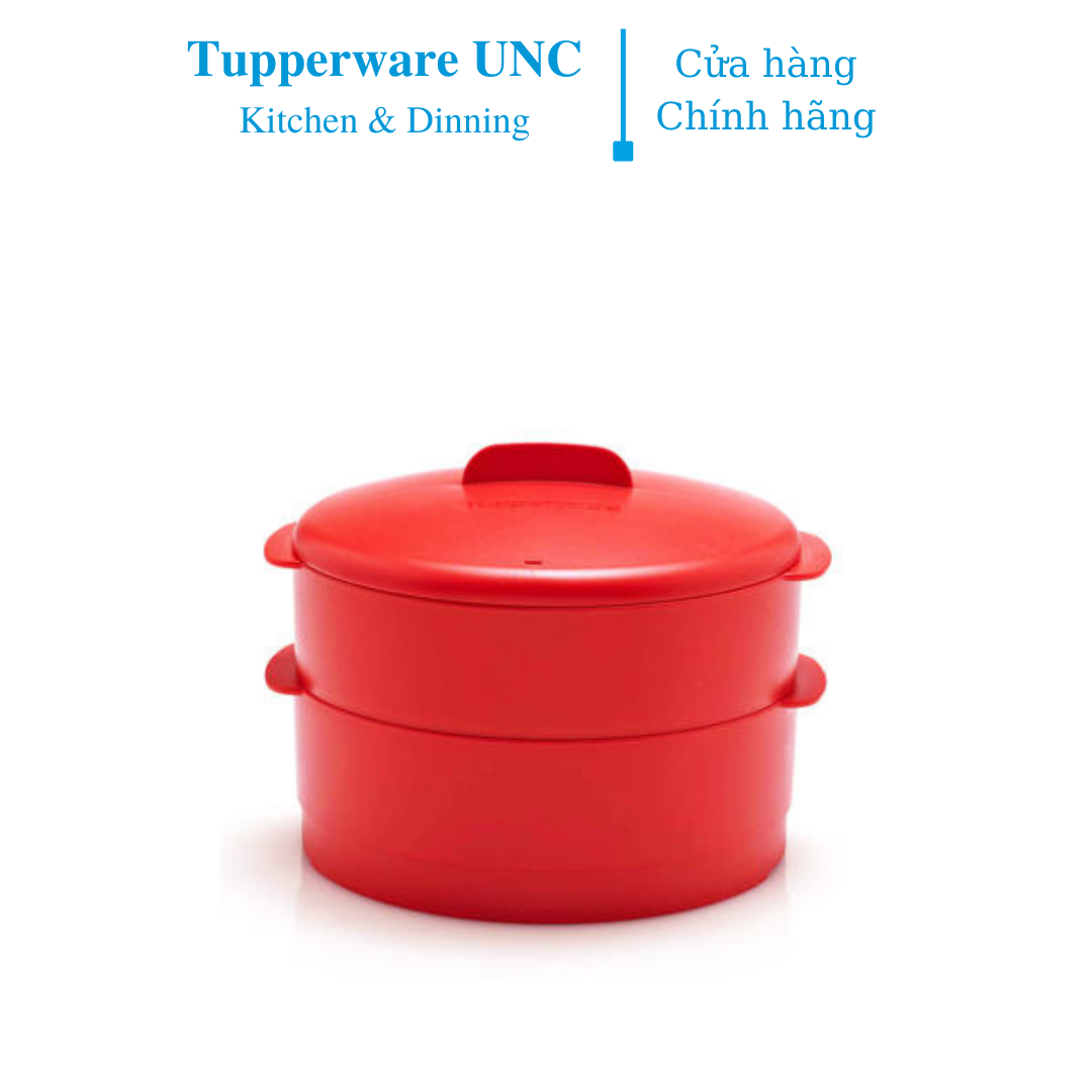 Xửng hấp tupperware steam it 2 tầng – màu đỏ