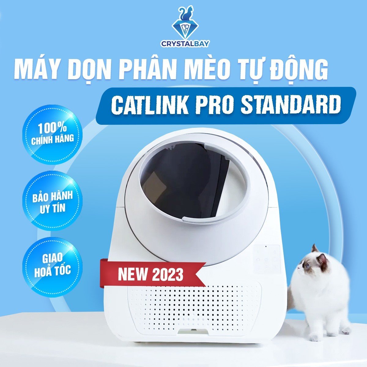 Máy dọn phân mèo tự động Catlink