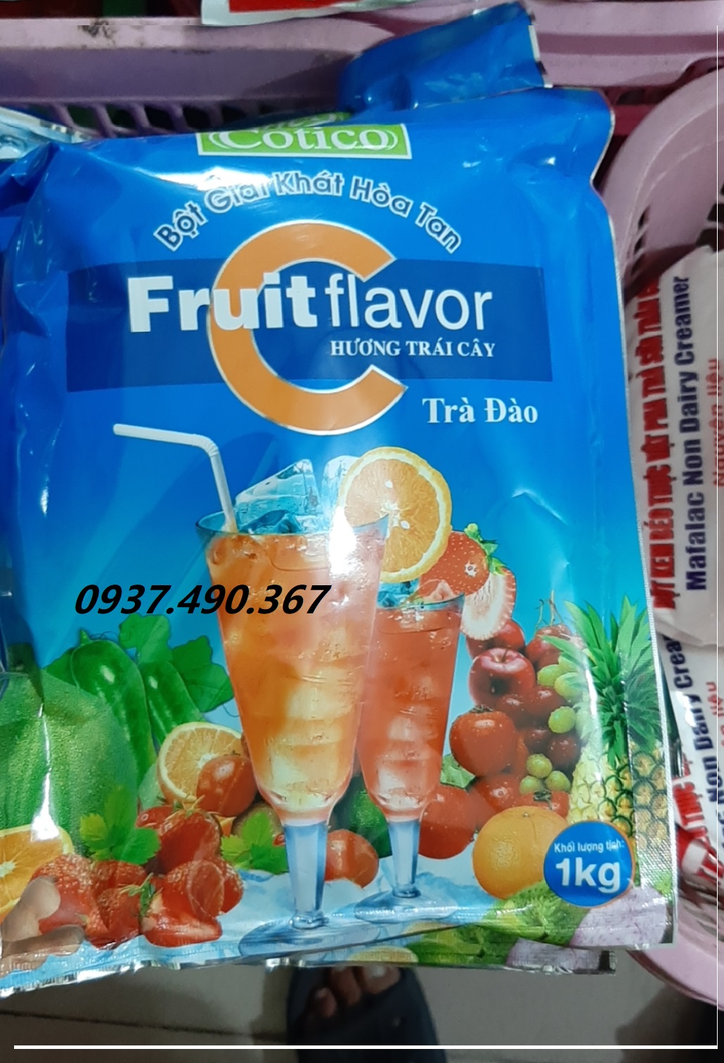 Bột giải khát hòa tan vị, trà chanh, trà đào, bí đao cotico tap hoa havy
