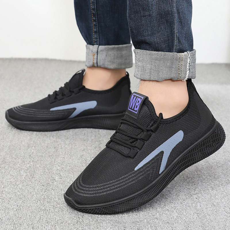 Giày sneaker nam 2 màu WBB Đỏ và Xám Sport mới về siêu êm - Sudoo