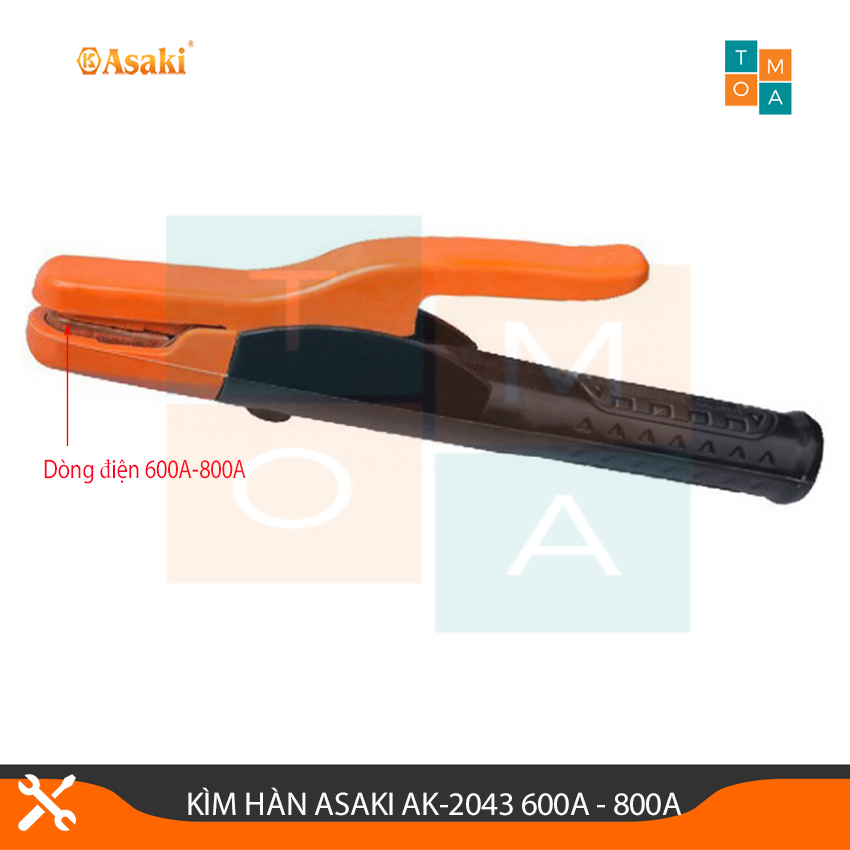 Kìm Hàn Asaki AK-2043 600A-800A, Kìm Kẹp Hàn Asaki, Kìm Kẹp Mát 600A-800A, Kim Han, Kìm Hàn Điện Cao Cấp