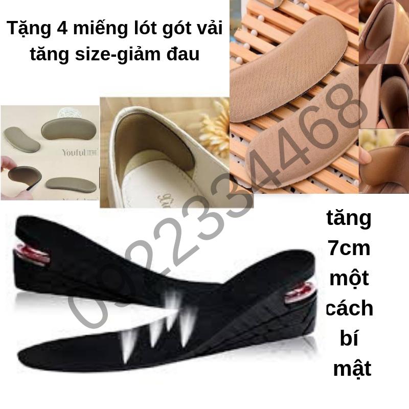 Lót Giầy Tăng Chiều Cao 7cm Tặng 4 miếng dán gót vải