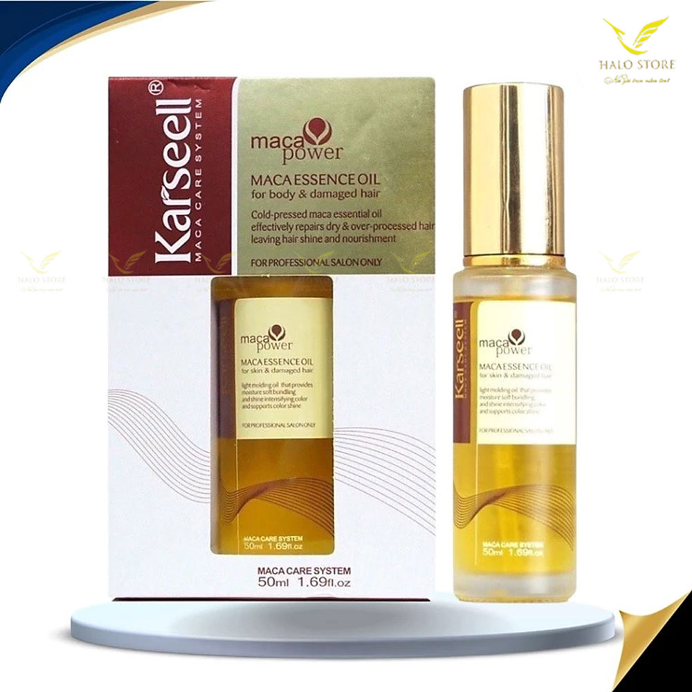 Tinh dầu dưỡng tóc cao cấp karseell maca essence oil 50ml, tinh dầu dưỡng tóc siêu mượt không gây bết tóc