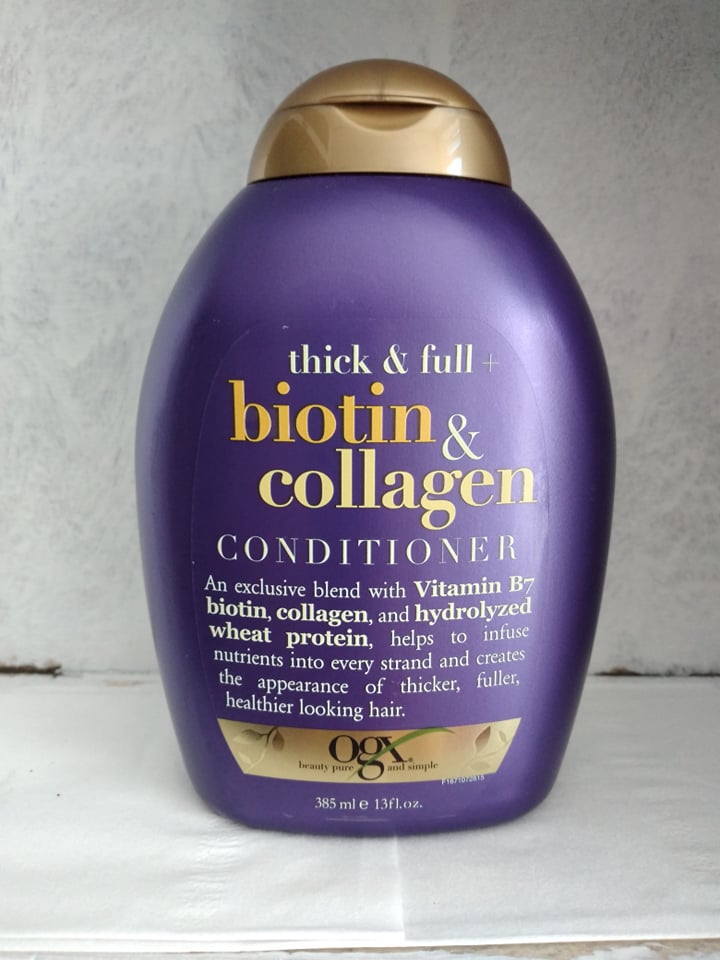 Dầu xả thick & full biotin & collagen ogx 385 ml