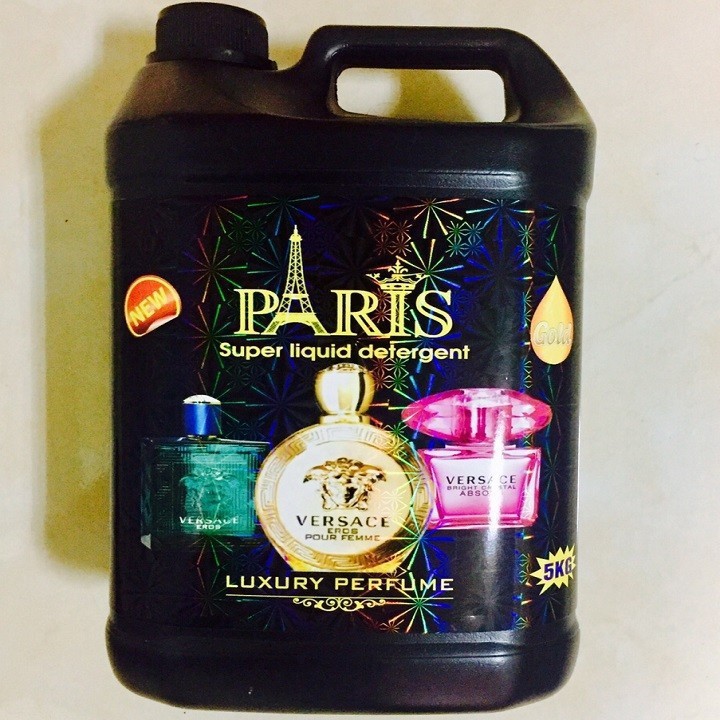 1 thùng 4 can nước giặt paris 5000ml siêu thơm