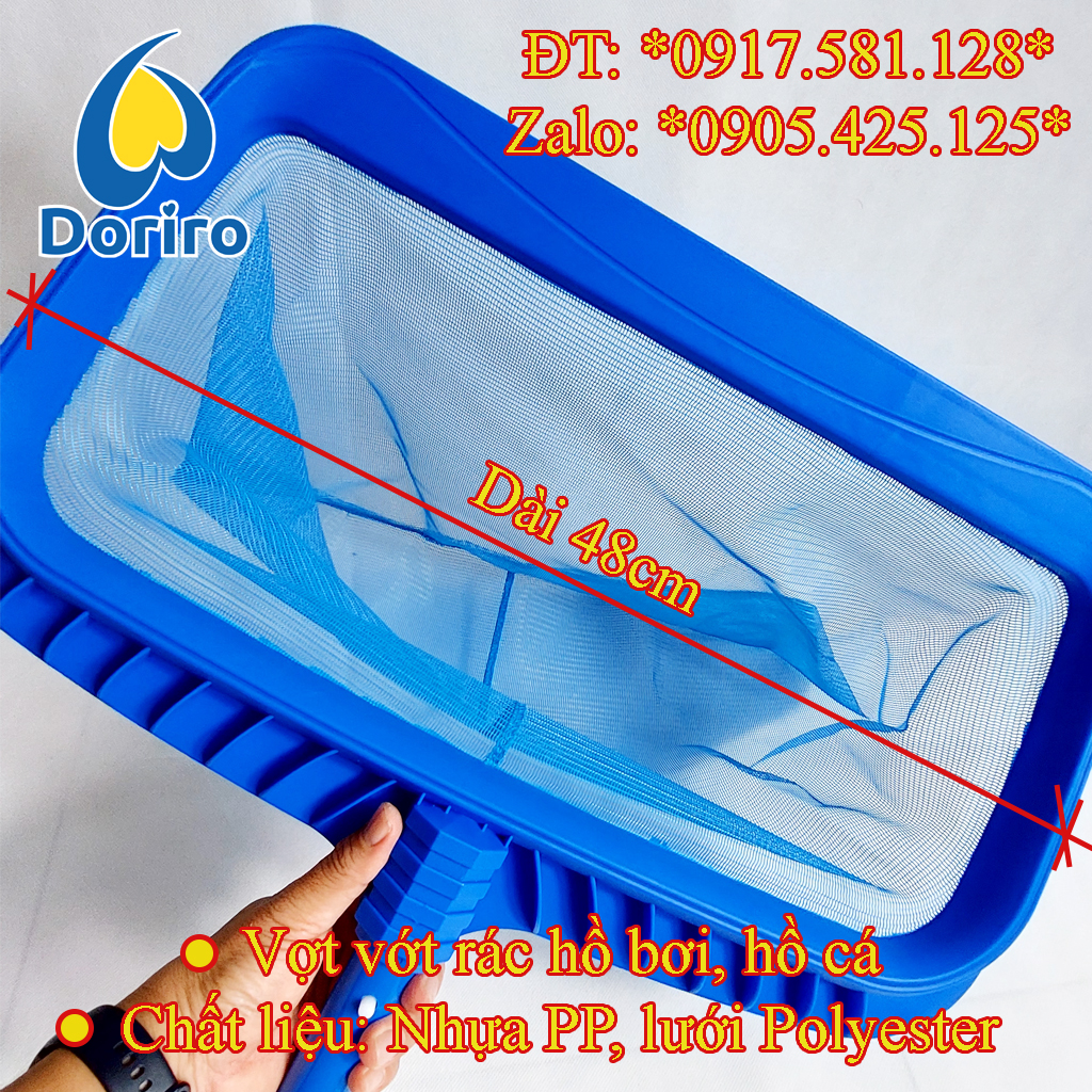 Vợt Vớt Rác Hồ Bơi Sâu Lòng Vành Nhựa Tiện Dụng VRSL05( ko có cây sào nha Quý Vị )