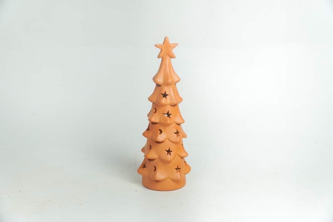 Đèn đốt nến cây thông noel - dn45