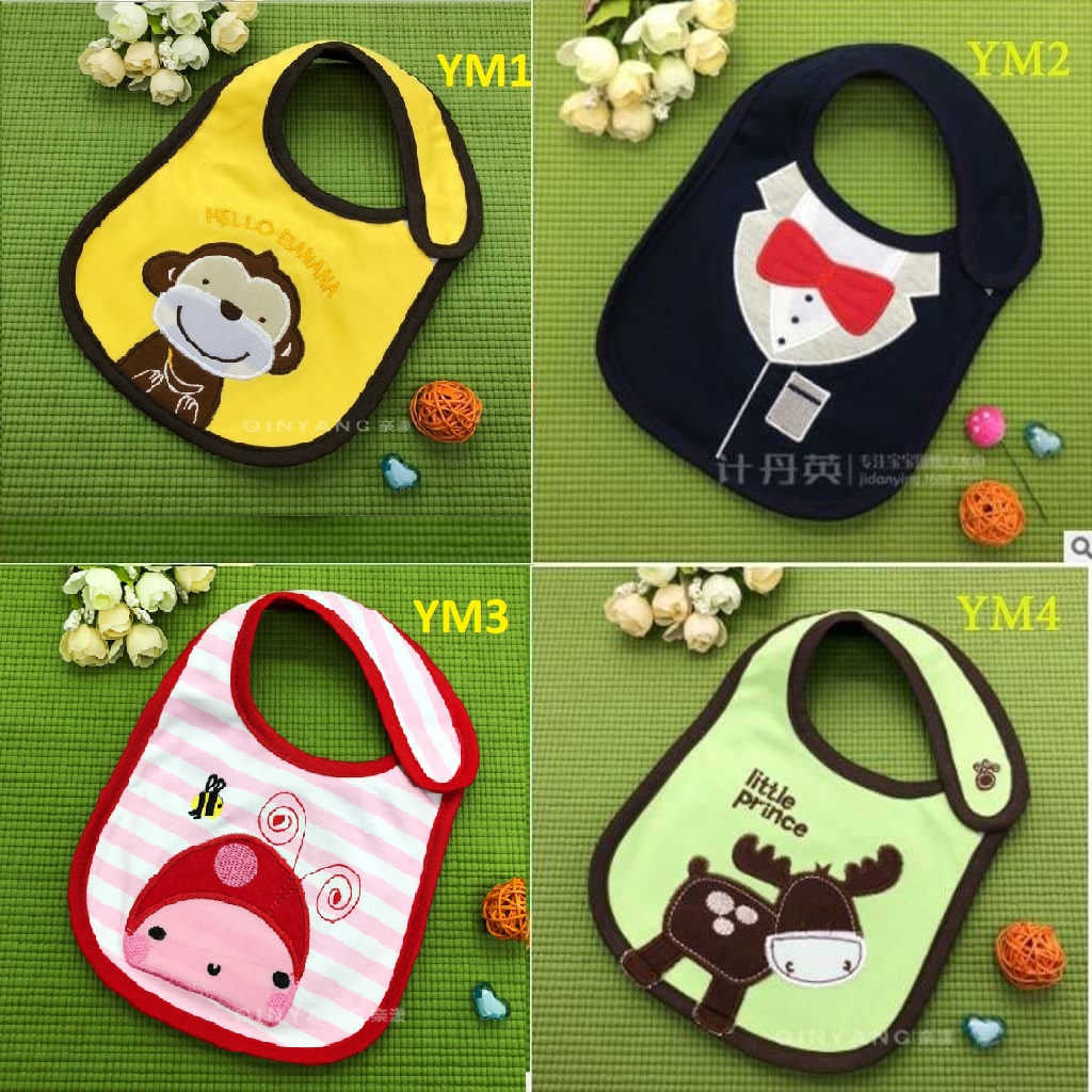 Yếm ăn dặm cotton cho bé