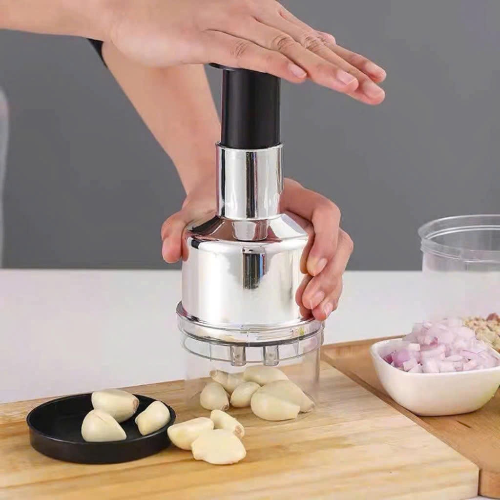 Dụng Cụ Dập, Xay Hành Tỏi Ớt Bằng Thép Không Gỉ Đa Năng Cho Nhà Bếp