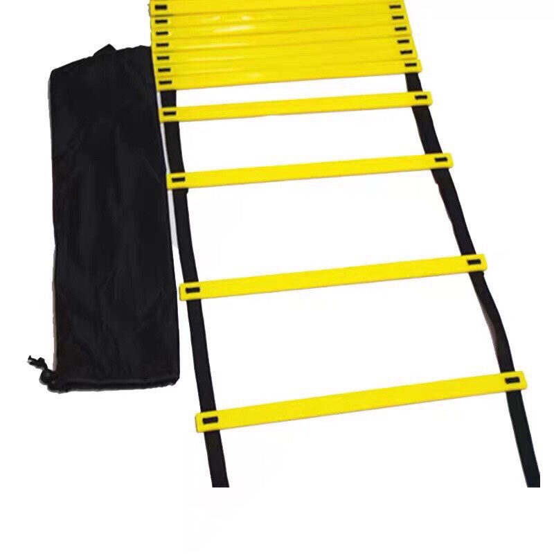 Thang dây thể thao tập luyện thể lực bóng đá 6m 12 thanh nâng cao sức khoẻ thể lực - Tập thể dục tại nhà -Thang dây tập luyện thể thao thể lực và tốc độ -Thang dây hỗ trợ luyện tập thể thao tùy chọn kích thước