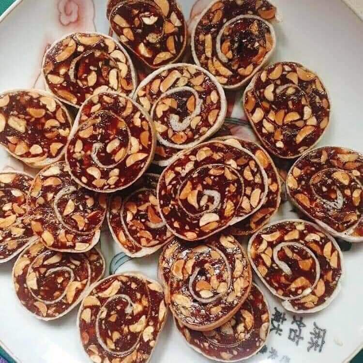 (Giá rẻ-freeship} 1kg Kẹo Chuối Cuộn Đậu Có Gừng KIÊN LONG  - BÁNH LÁ MƠ SHOP