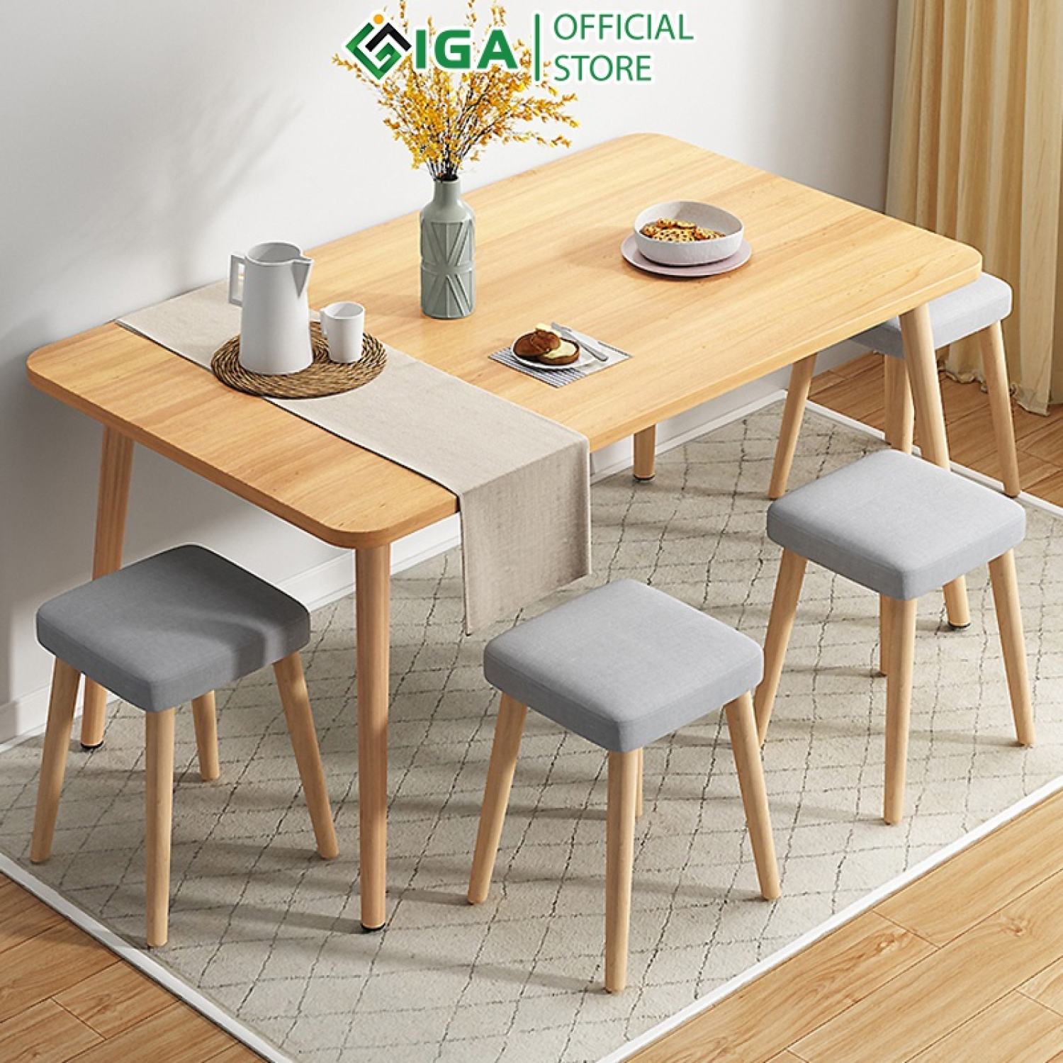 Bàn ăn iga phong cách bắc âu gp181