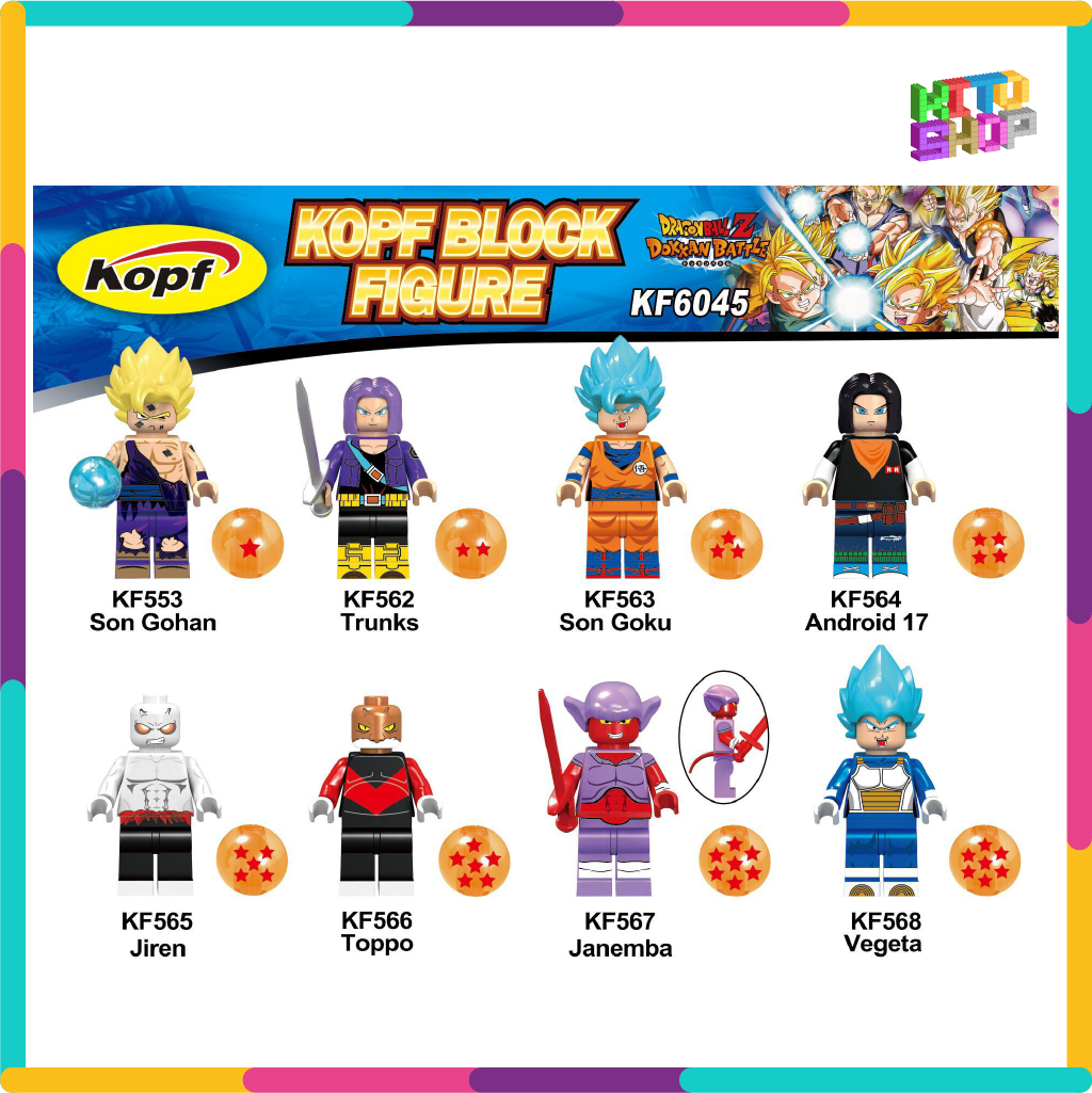 Đồ Chơi Xếp Hình Lego Minifigures Mô Hình Nhân Vật Dragon Ball Bảy Viên Ngọc Rồng Nhiều Mẫu KF6045