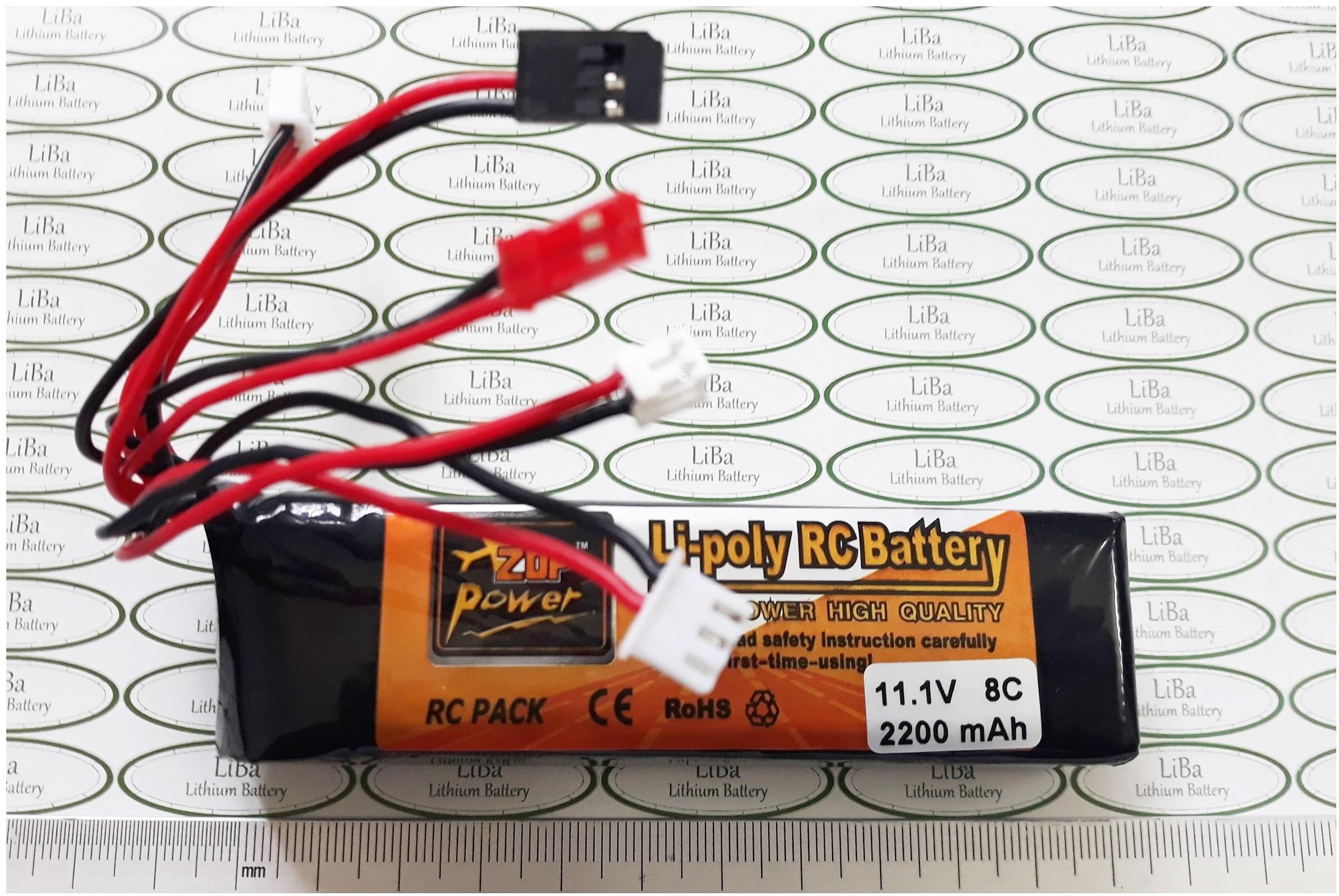 Pin flycam 11.1v dung lượng 2200mah dòng xả 8c mm _ liba