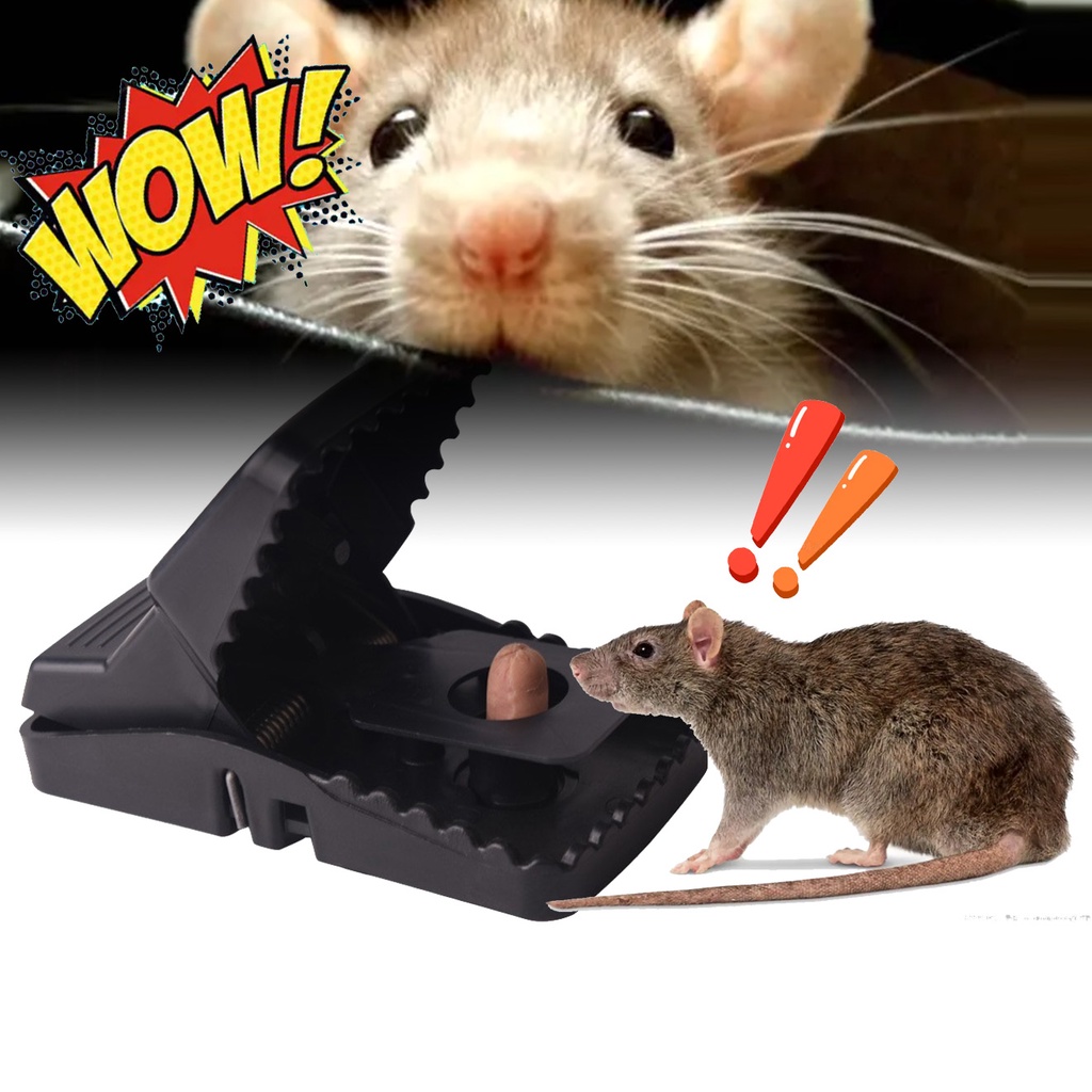 Bẫy chuột thông minh thế hệ mới kèm lò xo đàn hồi với độ nhạy cao, Kẹp bẫy chuột siêu nhạy siêu hiệu quả