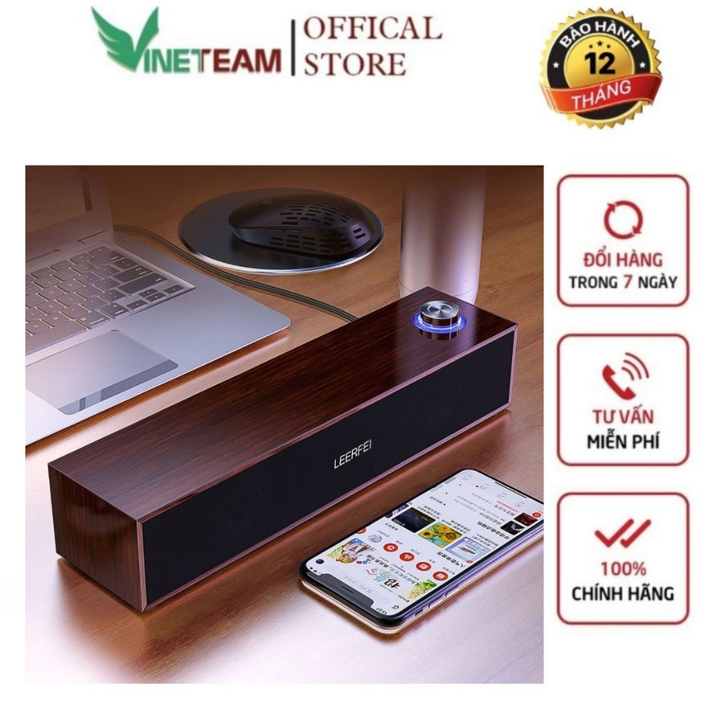 Loa vi tính loa gỗ dài công suất lớn dùng cho PC Laptop ĐTTivi-LEERFEI YST E-1001 / E-3513 2.0 Âm Thanh Vòm 3D Phiên Bản Đặc Biệt