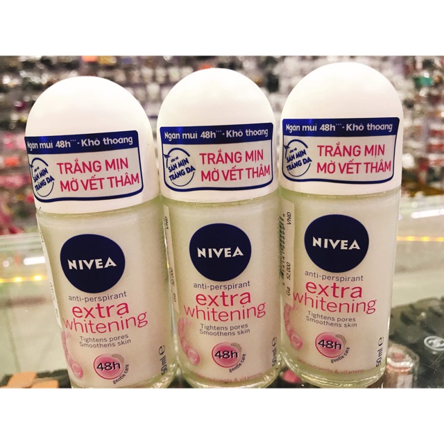 Lăn ngăn mùi nivea trắng mịn mờ vết thâm 50ml