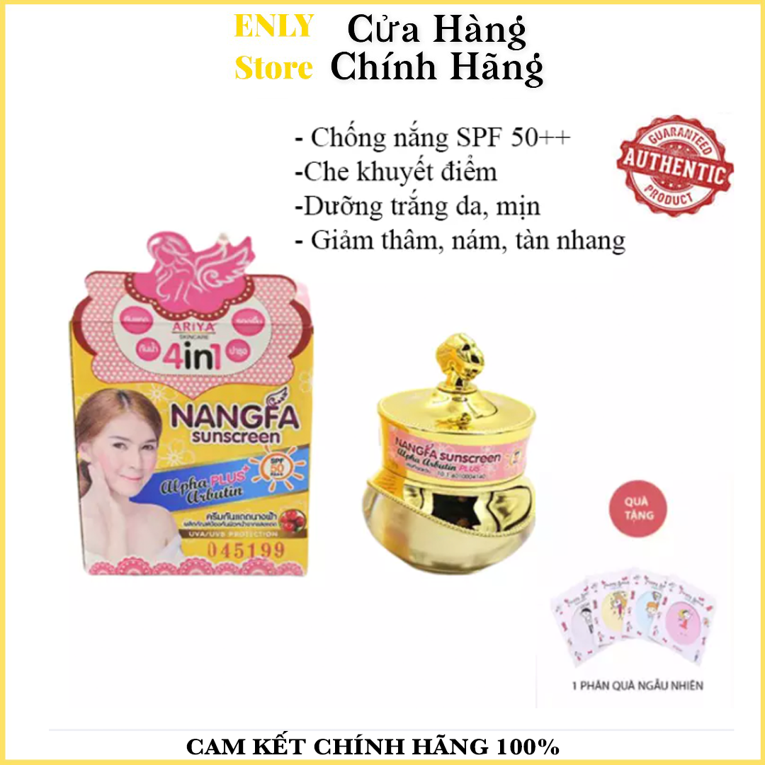 Kem Chống NắngChe Khuyết Điểm Dưỡng Trắng Da 4 In 1 Nangfa Sunscreen Thái Lan â0Gr