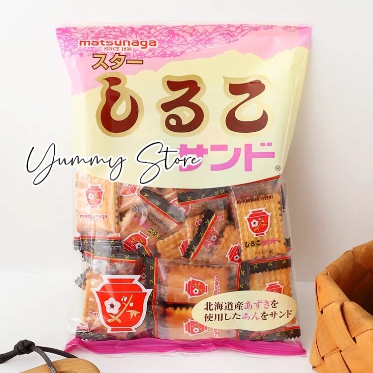 Bánh Quy Đậu Đỏ Matsunaga Nhật Bản