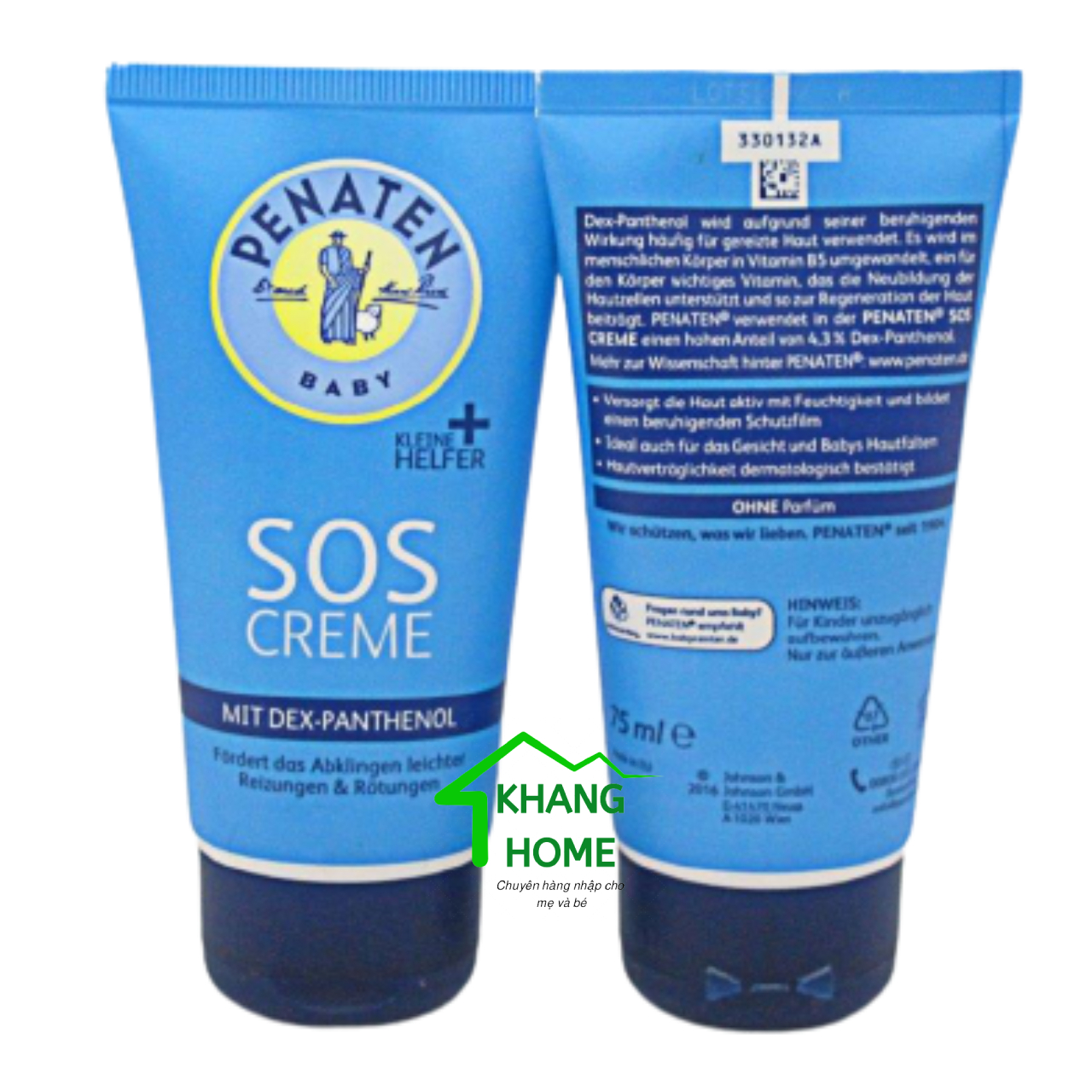 Kem chống hăm penaten sos creme 75ml cho bé