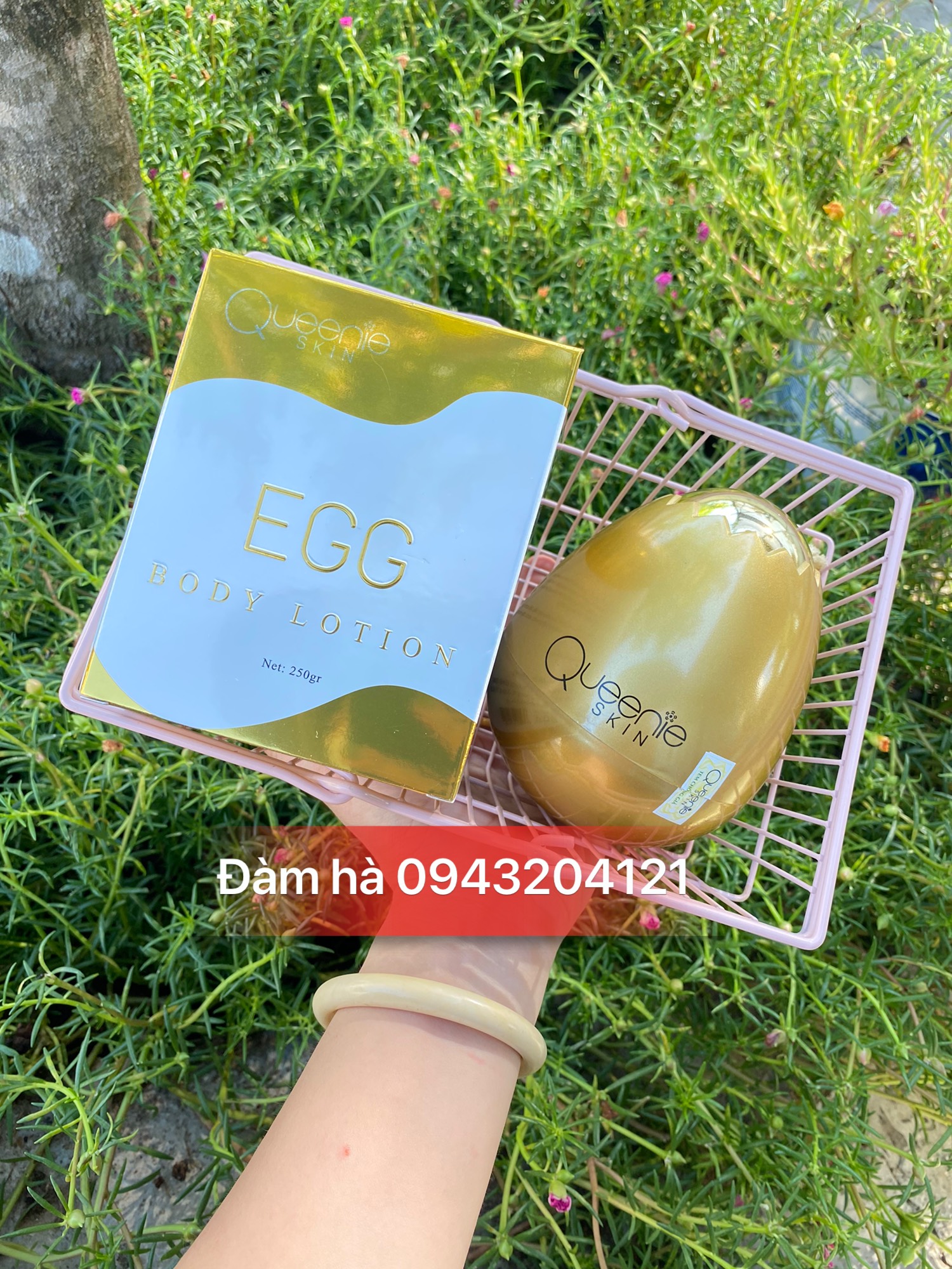 Kem body Trứng Gà vàng EGG Queeniew skin body lotion Body 250gr
