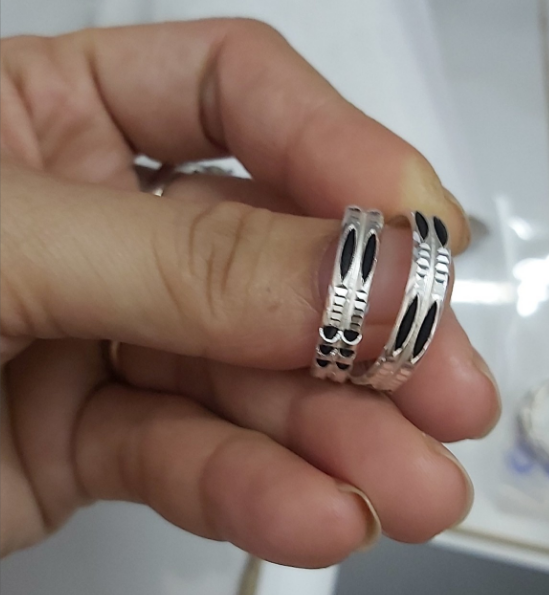 [HCM](NHẪN BẠC NGUYÊN CHẤT GIÁ XƯỞNG ) NHẪN LONG VOI ĐÔI MAY MẮN ĐỦ SIZE