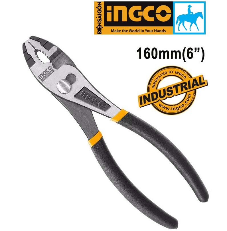 Kìm kềm 2 lỗ 6inch 160mm slip joint plier ingco tolsen 10311