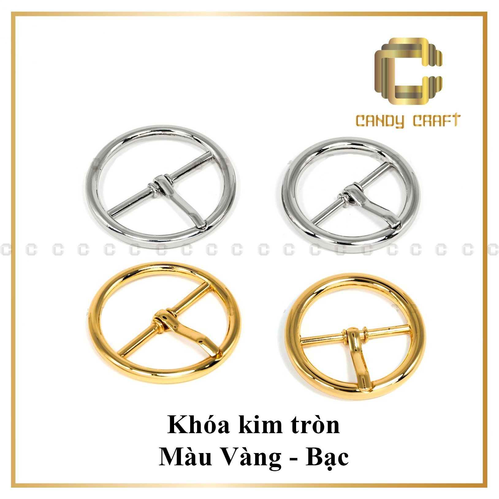 Khóa kim tròn bập bênh - phụ kiện làm túi xách