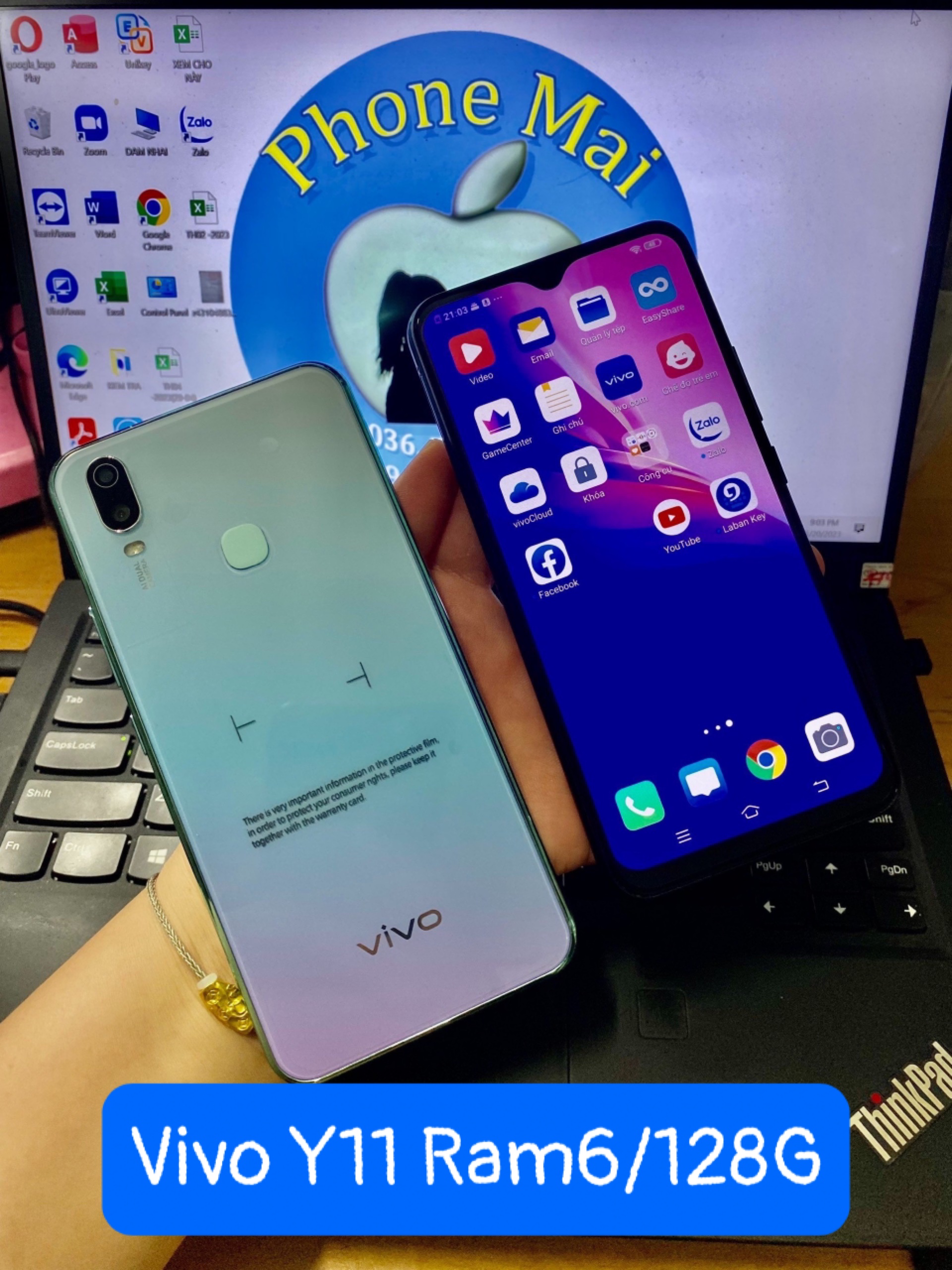 điện thoại Vivo Y11 (6GB-128GB) - 6.35 inch Màn hình giọt nước-pin tận 5000mah