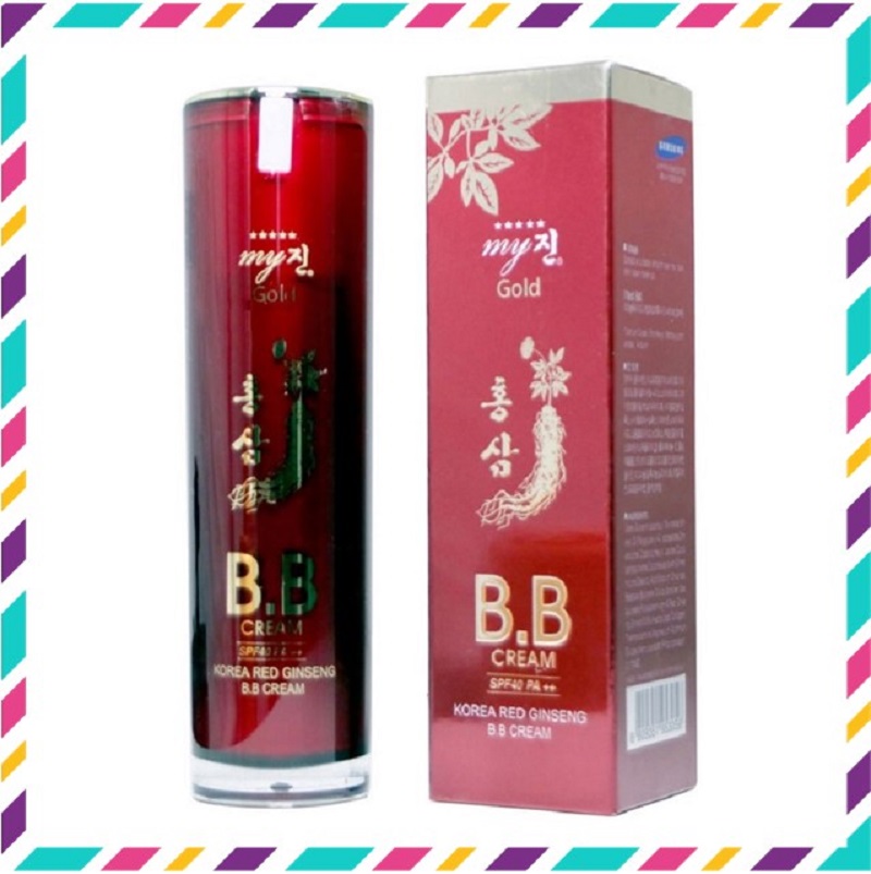 Kem nền bb cream hồng sâm đỏ my gold hàn quốc, tuýp 40ml, bí kíp dưỡng da của bạn