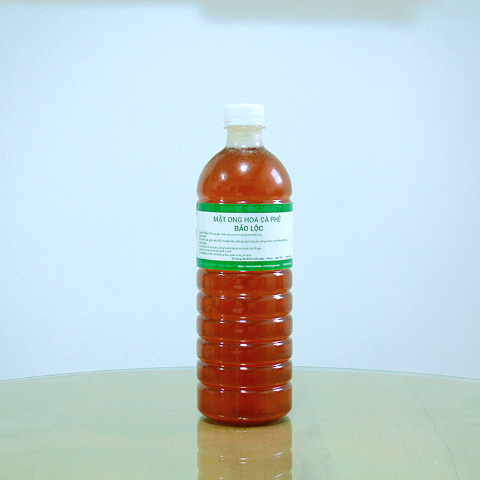 Mật Ong Nguyên Chất Hoa Cà Phê Bảo Lộc Hàng Chuẩn Loạt 1 Lít - 1,3Kg - làm được mật ong lên men